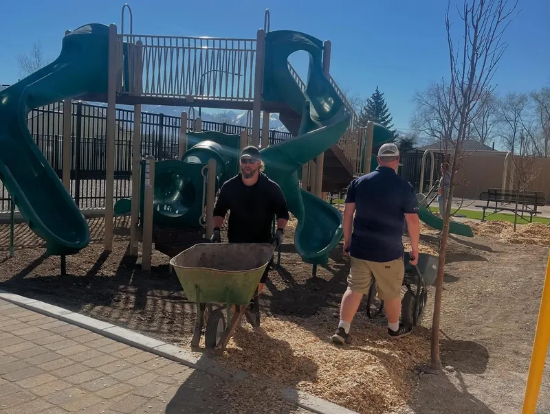 Playground Build — FINCH Shelter — Salt Lake HBA, March 2026